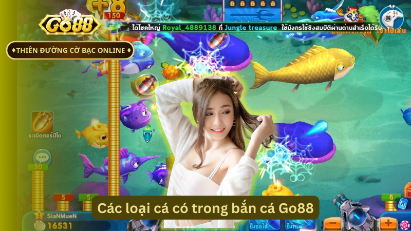 Các loại cá có trong bắn cá Go88